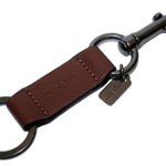 Coach Mens 3 in 1 Sport Calf Leather Billfold ID Wallet Key Fob Gift Set BRN 7365