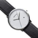 BERING Time | Unisex Slim Watch 11139-404 | 39MM Case | Classic Collection | Calfskin Leather Strap | Scratch-Resistant Sapphire Crystal | Minimalistic – Designed in Denmark