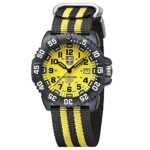 Luminox Navy Seals Mens Watch Scott Cassell Special Edition (XS.3955.Set) – Yellow Display, Compass, Rubber & Nylon Band, 200 M Water Resistant