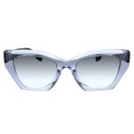 Burberry BE 429 3831 Transparent Plastic Butterfly Sunglasses Silver Gradient Lens