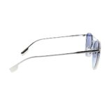 Burberry BE 3104 10054L Silver Metal Aviator Sunglasses Blue Gradient Lens