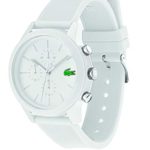 Lacoste Men’s TR90 Quartz Watch with Rubber Strap, White, 21 (Model: 2010974)
