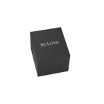 Bulova Men’s 98D109 Diamond-Accented Black Stainless Steel Watch