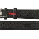 Di-Modell Rallye 22mm Black Contrast-Stitch Leather Watch Strap