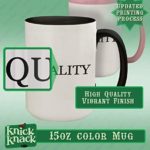 got croton? – 15oz Ceramic Colored Handle and Inside Coffee Mug Cup, Black