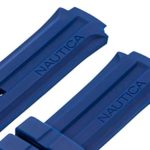 Nautica Men’s N14676G | A14676G NST 700 Blue Silicone Rubber Original Replacement Watch Band/Strap