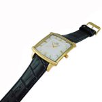 Mens Swiss Two Layer Classic Design by Adee Kaye-Gold Tone/Silver dial
