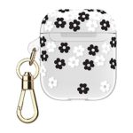 kate spade new york Scattered Flowers Case for AirPods 2 & 1 – Protective Wireless Charging Cover with Keychain (Front LED Visible)