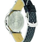 Versace V Circle Quartz Black Dial Ladies Watch VE8100919
