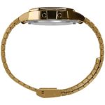 Timex T80 34mm Watch – Gold-Tone with Pride Ranbow & Stainless Steel Bracelet