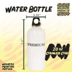 got croton? – 20oz Stainless Steel White Water Bottle with Carabiner, White