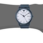 Emporio Armani Men’s Luigi Analog-Quartz Watch with Stainless-Steel-Plated Strap, Blue, 22 (Model: AR11025)
