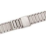 Citime Silver & Gold Stainless Steel Watch Band, Brushed Finish, Hook Buckle, 20mm Strap S20004