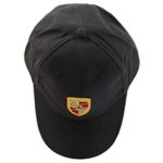 Porsche Black Crest Logo Cap, Official Licensed