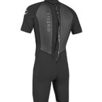 O’Neill Men’s Reactor-2 2mm Back Zip Short Sleeve Spring Wetsuit, Black/Black, S