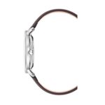 Kenneth Cole New York Men’s ‘Classic’ Quartz Stainless Steel and Leather Dress Watch, Color:Brown (Model: KC15097005)