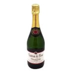 Chateau De Fleur Non-alcoholic Sparkling Wine Champagne Champagnette with Chromacast Pop Socket, Seasonal Wine Pairings & Recipes, 2 Pack