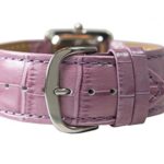 Pedre Women’s Silver-Tone Watch with Lilac Croc-Embossed Leather Strap # 6315SX-Lilac Croc