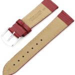 Hadley-Roma 18mm ‘Women’s’ Leather Watch Strap, Color:red (Model: LSL725RQ 180)