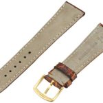 Hadley-Roma Men’s MSM822RN-200 20mm Chestnut Genuine Caiman Crocodile Leather Watch Strap