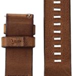 Diesel Men’s 24mm Leather Watch Band, Color: Brown (Model: DZT0003)