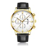 Bokeley Wristwatches, Men Watches, Men Luxury Stainless Steel Watch Quartz Business Wristwatch (A)
