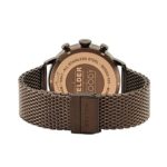 Welder Moody Stainless Steel Brown Mesh Dual Time Watch with Date 45mm