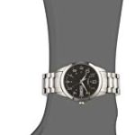 Timex Men’s T2M932 South Street Sport Black/Silver-Tone Stainless Steel Expansion Band Watch