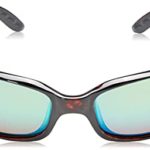 Costa Del Mar Men’s Brine Polarized Oval Sunglasses, Tortoise/Copper Green Mirrored Polarized-580P, 59 mm