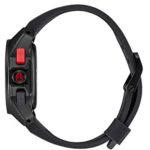 NIXON Ripley 23mm PU/Rubber/Silicone Band 33.5mm Face – Black/Red