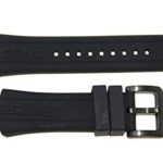Swiss Legend 15MM Black Silicone Band Strap with Black Stainless Buckle fits 40/44mm Neptune Watch