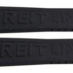 Genuine Breitling 24mm x 20mm Black Rubber Watch Band Strap 155S