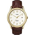 Timex Men’s T2M441 Easy Reader Brown Croco Patterned Leather Strap Watch