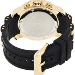 Invicta Men’s Pro Diver Scuba 48mm Gold Tone Stainless Steel Quartz Watch with Black Silicone Strap, Black (Model: 6981)