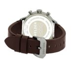 Welder Moody Dark Brown Leather Dual Time Watch with Date 38mm