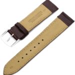 Hadley-Roma 18mm ‘Men’s’ Leather Watch Strap, Color:Brown (Model: MSM725RB 180)