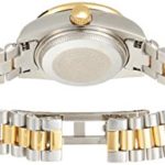 Akribos XXIV Women’s Diamond Watch – Crystal Pave Dial And Bezel with Date Window On Two-Tone Gold Stainless Steel Bracelet – AK487