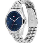 Tommy Hilfiger Men’s Quartz Watch with Stainless Steel Strap, Silver, 20 (Model: 1791713)