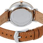 Fossil Women’s Jacqueline Quartz Leather Three-Hand Watch, Color: Rose Gold/Blue, Luggage (Model: ES4274)
