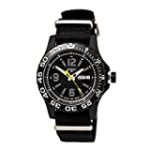Traser P6600.41F.OS.01 Men’s Extreme Sport Diver Black Plated Steel Black Dial Nylon Strap Watch
