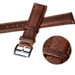 Handmade Vintage Replacement Leather Watch Strap/Watch Band (18mm, New Buckle/Coffee)