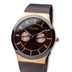 BERING Men’s Quartz Watch with Stainless Steel Strap, Brown, 21 (Model: 32139-265)