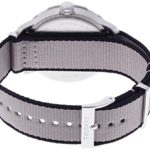Tissot Men’s Quickster Stainless Steel Quartz Watch with Nylon Strap, Silver, 19 (Model: T0954101703700)