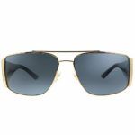 Versace VE 2163 100281 Gold Metal Aviator Sunglasses Grey Polarized Lens