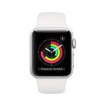 Apple Watch Series 3 (GPS, 38mm) – Silver Aluminum Case with White Sport Band