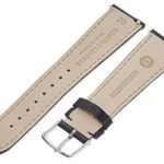 MICHELE MS20AB050001 20mm Leather Black Watch Strap