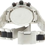 Akribos Diamond Accented Multifunction Men’s Watch – Japan Quartz Movement on a Stainless Steel Braclet – Engraved Gradient Dial with Mother of Pearl Subdials – AK1040SS