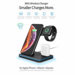Wireless Charger,Any Warphone 3 in 1 Wireless Charging Stand for Latest Airpods iPhone and iWatch, Wireless Compatible for iPhone 11/11 Pro Max/X/XS Max/8 Apple Watch Charger 5 4 3 2 1 Airpods 3 2 1