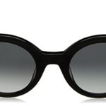 Kate Spade New York Women’s Norina Round Sunglasses, Black, 50 mm