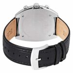 Bulova Curv Chronograph Mens Stainless Steel with Black Leather Strap, Two-Tone (Model: 98A155)